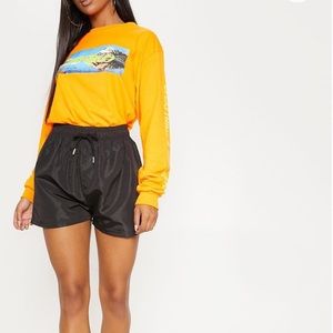 Pretty Little Thing Black Shell Short (NWT)